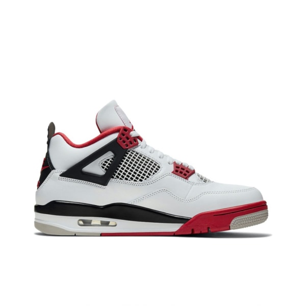 Air Jordan 4 Retro Fire Red för Män och Kvinnor Original AJ4 Sneakers 40.5