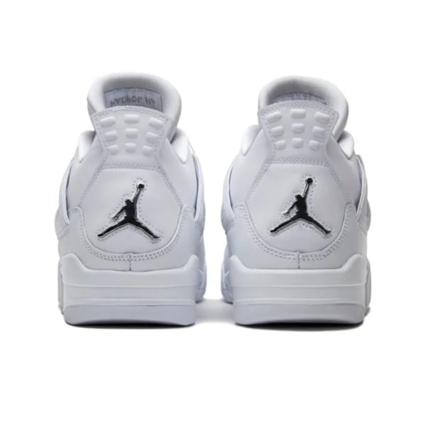 Air Jordan 4 Retro Metallic Silver för Män och Kvinnor AJ4 46