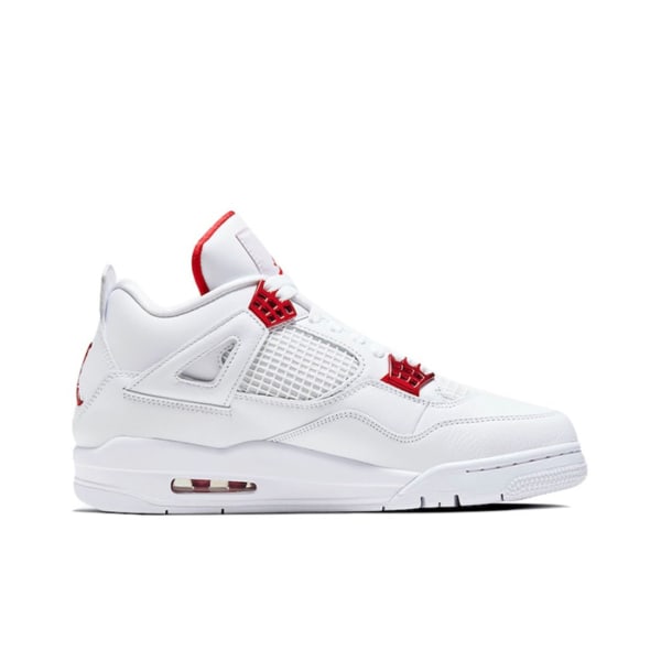 Air Jordans 4 Retro Metallic Röd för män och kvinnor Original AJ4 Sneakers 38