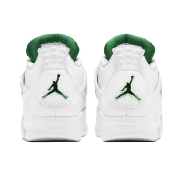Air Jordan 4 Retro Green Metallic för Män och Kvinnor AJ4 38
