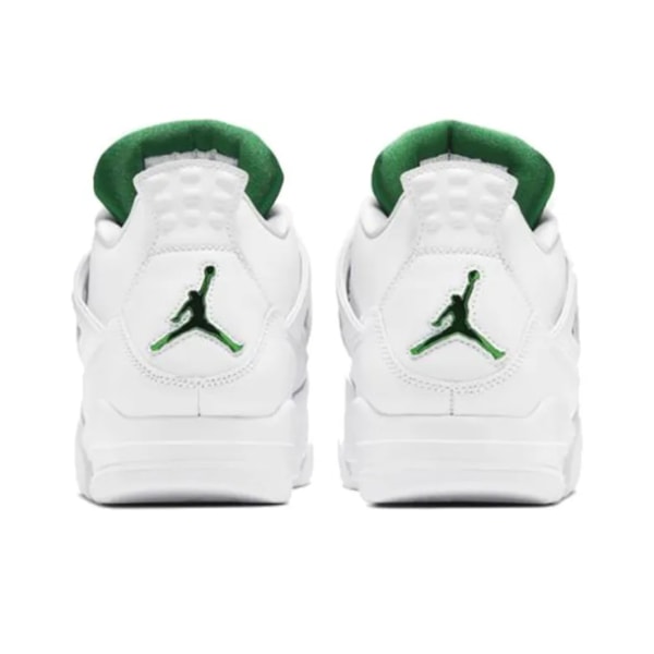 Air Jordans 4 Retro Green Metallic för män och kvinnor AJ4 39