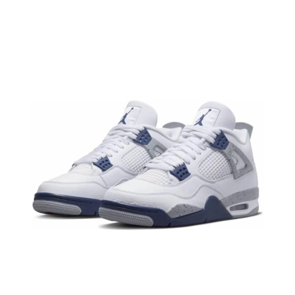 Air Jordan 4 Retro Midnight Navy för Män och Kvinnor AJ4 41