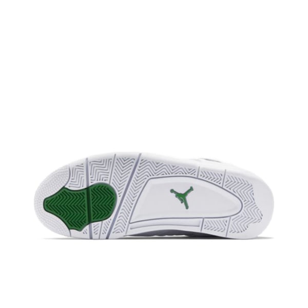 NIKES Air Jordans 4 Retro Green Metallic för män och kvinnor Original AJ4 Sneakers 36