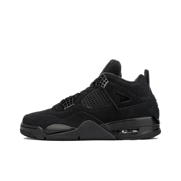 Air Jordan 4 Retro Black Cat för Män och Kvinnor AJ4 36.5