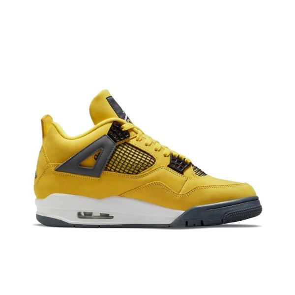 Air Jordan 4 Retro Tour Yellow för Män och Kvinnor Original AJ4 Sneakers 36.5