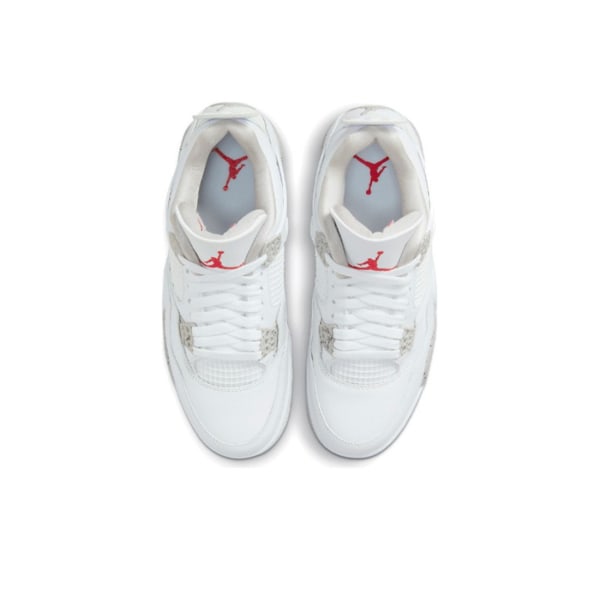 Air Jordans 4 Retro Tech White för män och kvinnor Original AJ4 Sneakers 37.5