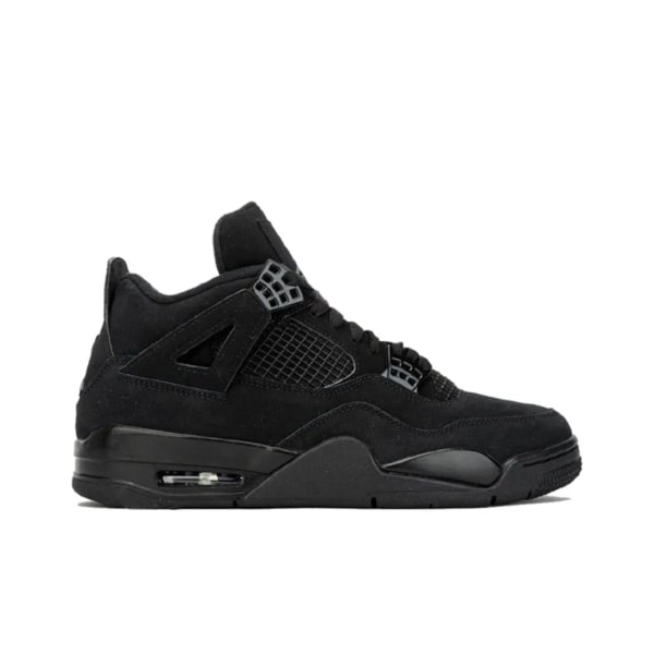 Air Jordan 4 Retro Black Cat för Män och Kvinnor AJ4 36