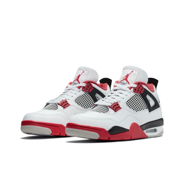 Air Jordans 4 Retro Fire Red för män och kvinnor AJ4 40