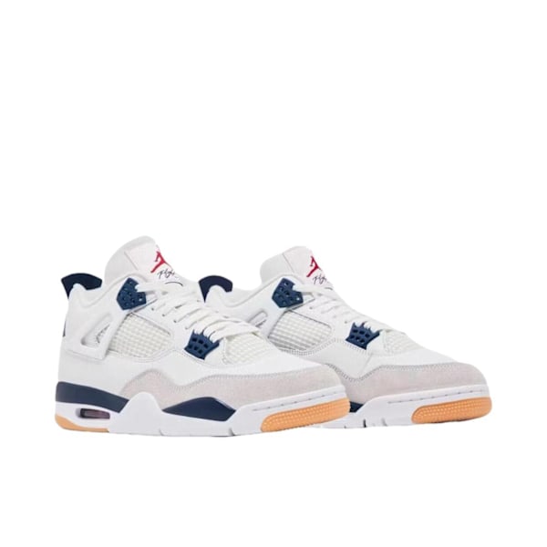 Air Jordans 4 Retro Navy för män och kvinnor Original AJ4 Sneakers 46