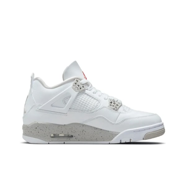 Air Jordan 4 Retro Tech White för Män och Kvinnor AJ4 36