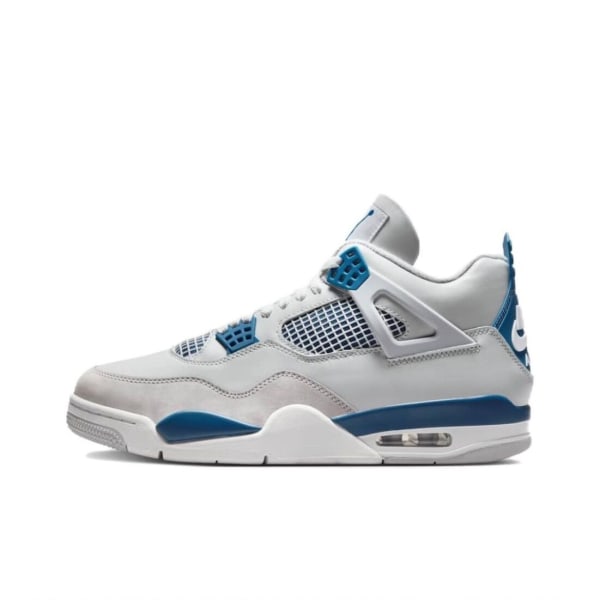 Air Jordan 4 Retro Military Blue för män och kvinnor Original AJ4 Sneakers 36.5