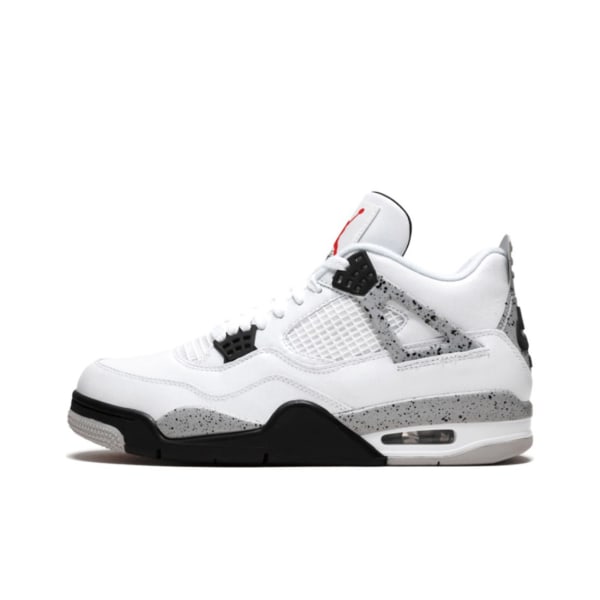 Air Jordans 4 Retro vit cement för män och kvinnor Original AJ4 Sneakers 36.5