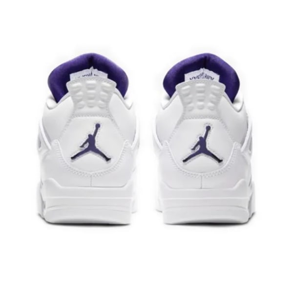 Air Jordan 4 Retro Metallic Purple för Män och Kvinnor AJ4 38.5