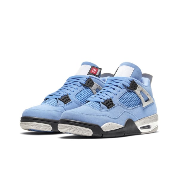 Air Jordans 4 Retro University Blue för män och kvinnor Original AJ4 Sneakers 41