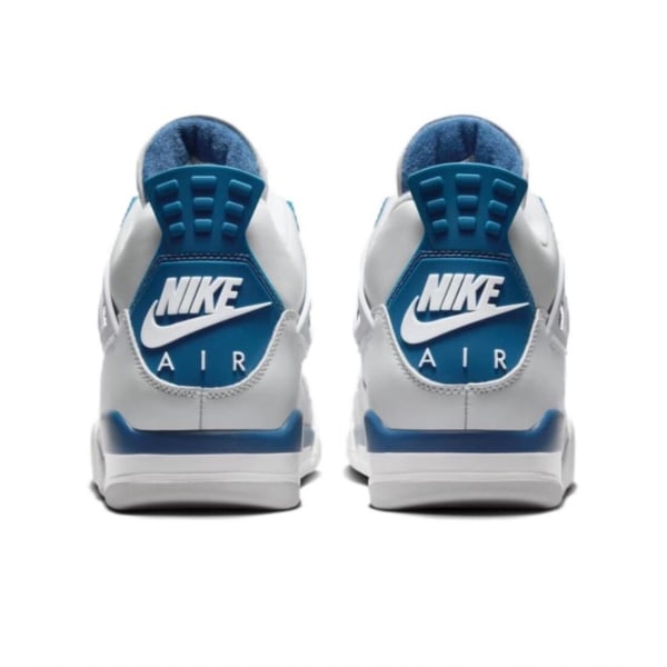 Air Jordans 4 Retro Military Blue för män och kvinnor Original AJ4 Sneakers 44