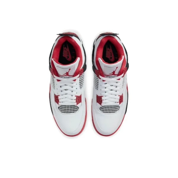 Air Jordans 4 Retro Fire Red för män och kvinnor AJ4 37.5