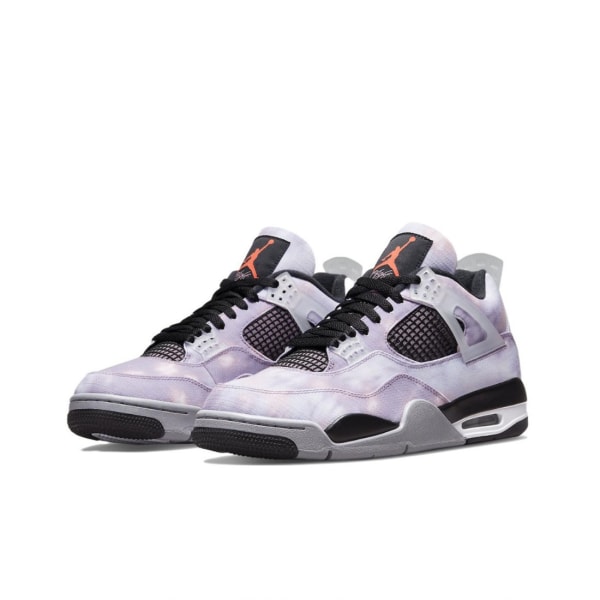 Air Jordans 4 Retro Amethyst Wave för män och kvinnor Original AJ4 Sneakers 36