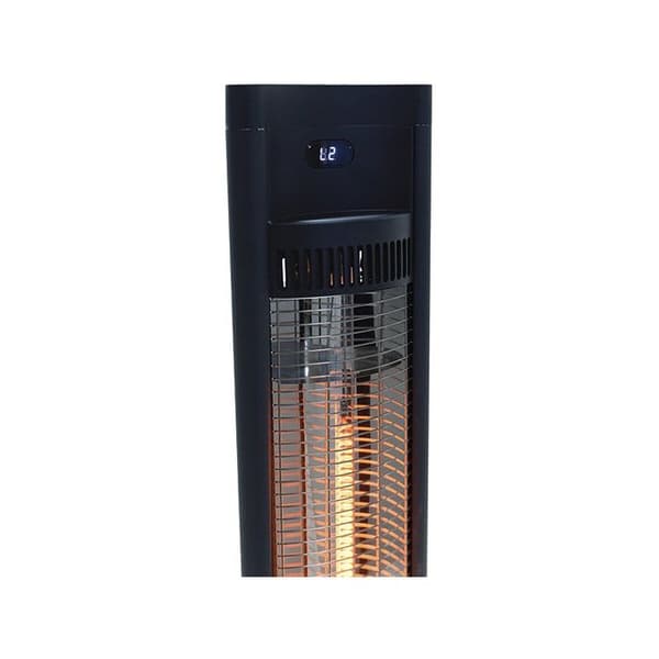 Radiant elvarme "Tornado" - 2000W - Sort Svart