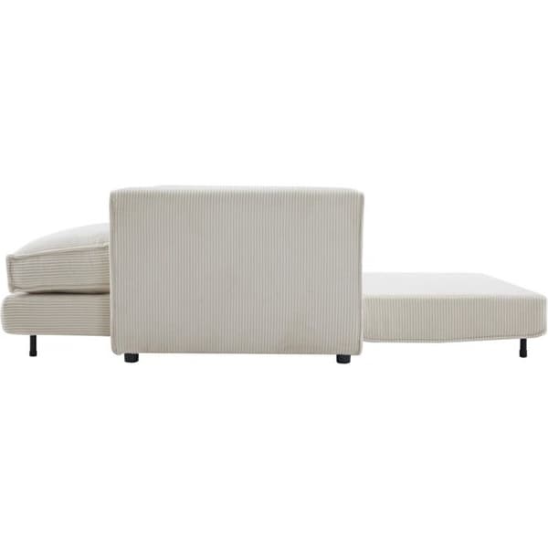Soffa i ribbat sammet "Grenelle" - 2 platser - Beige beige
