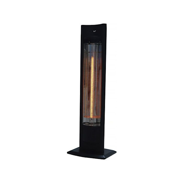 Radiant elvarme "Tornado" - 2000W - Sort Svart