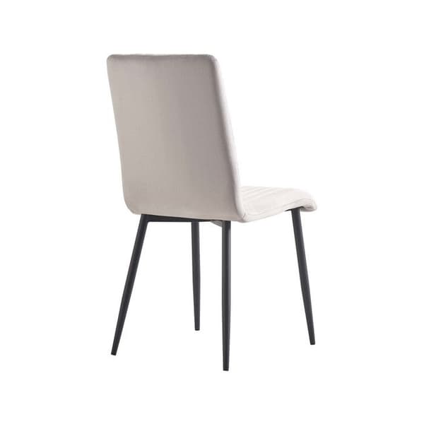 Sæt med 2 velourstole "Henley" - Lys grå Ljusgrå.