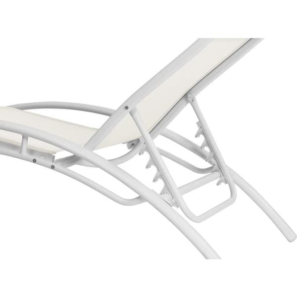 Aluminium solbad "Beauty" - Phoenix - Ecru - Sæt af 2 Ecru