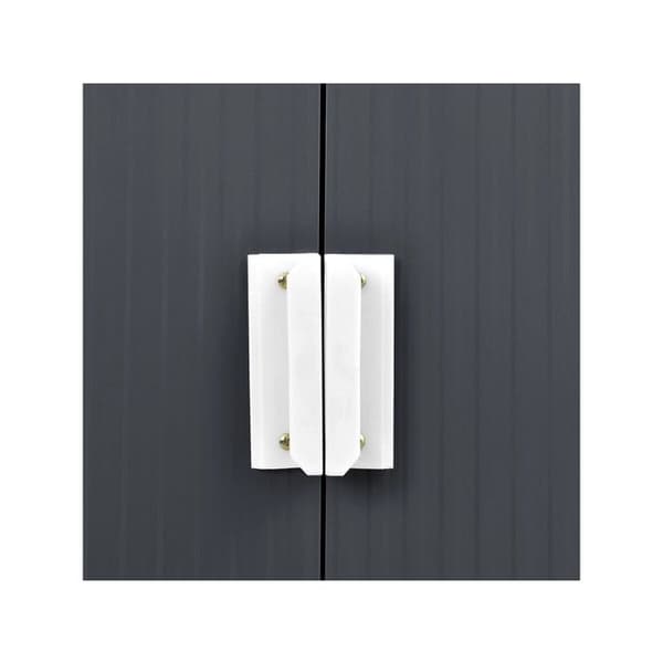 Metal havehus - "Vegas" - 4,07 m² med solpaneler Grå