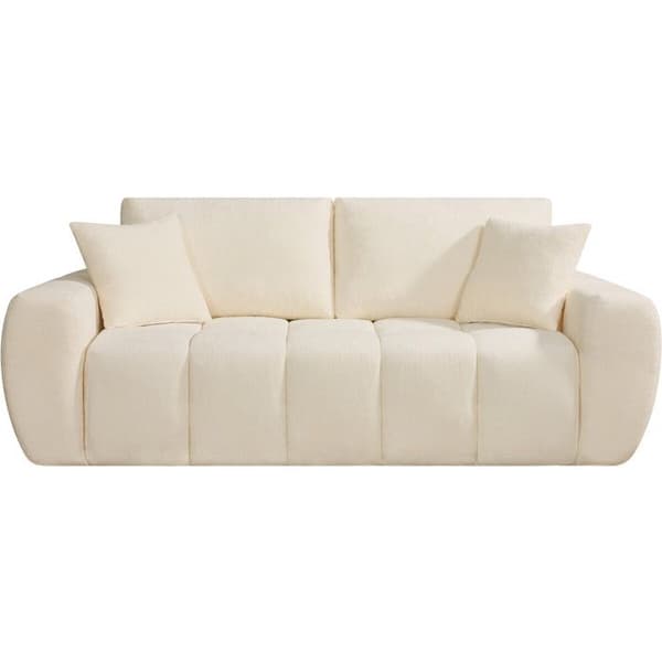 Sofa i stof i bubble-stil "Léonie" - 3 pladser - Beige beige
