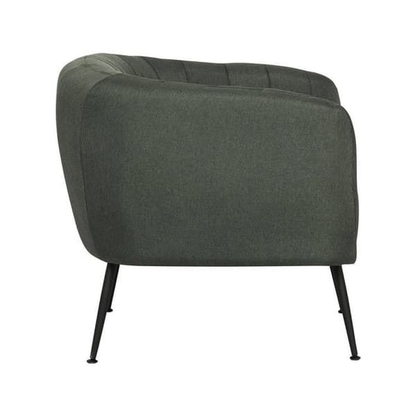 "Diana" tygfåtölj - 1 sits - Mörkgrå Mörkgrå