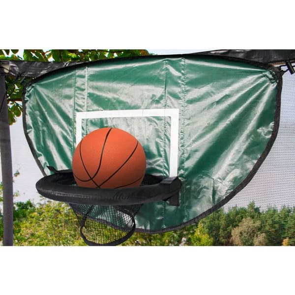 Universel basketballkurv til trampolin "Loopy" - Grøn