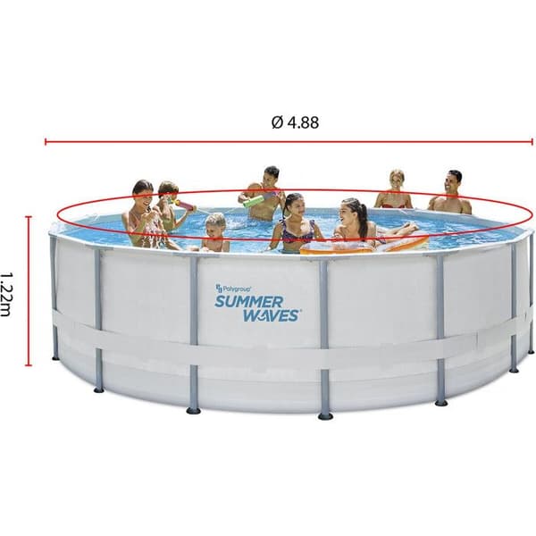 Ovanmarkspool "Elite" - Ø 4.88 x 1.22 m