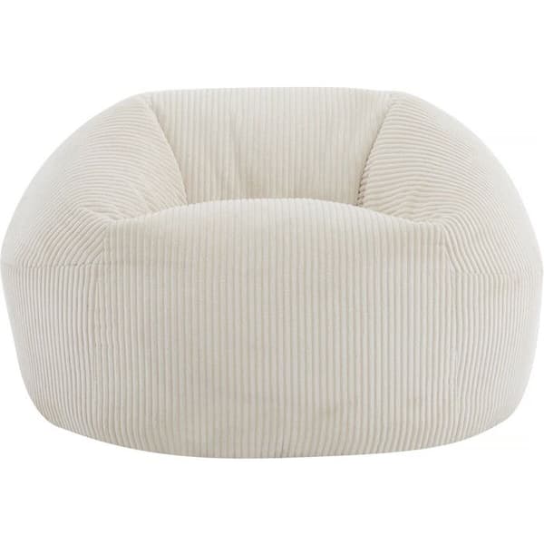 Samettinen pouf "Cusco" - 80 x 74 x 49 cm - Beige beige