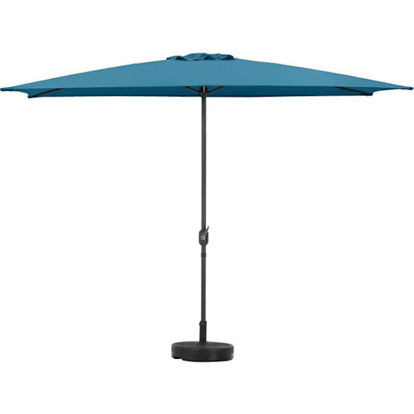Rektangulær hængende parasol "Sol 2" - 2 x 3 m - Blå Blå.