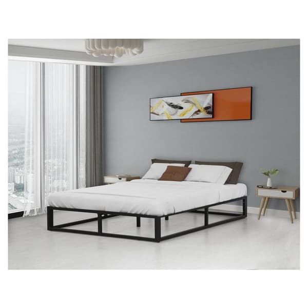 Metal sengestel 140 x 190 cm - Sort