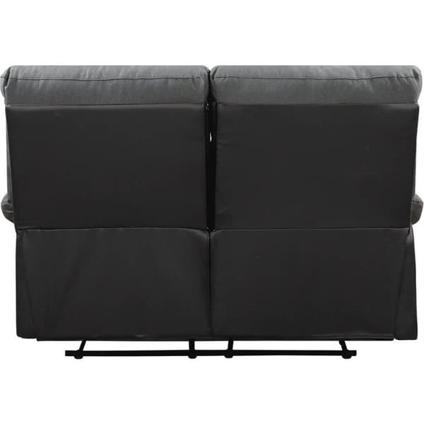 Relax sofa "Lincoln" - 147 x 89 x 103 cm - 2 pladser - Sort / Mørkegrå Svart/Mörkgrå