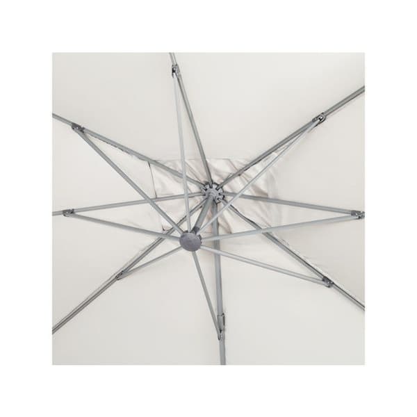 Parasol trädgård av aluminium "Sun 4" - Rektangulär - 3 x 4 m - Ecru - Vikter ingår Ecru