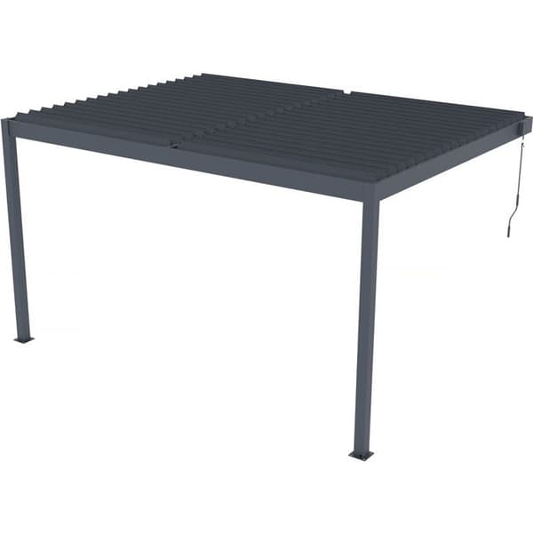 Aluminiumpergola "Windsor" - Mörkgrå - 3 x 4 m Kolgrå