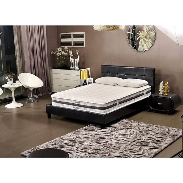 Fjedermadras og memory foam "Viva First" - 140 x 190 x 26 cm Vit