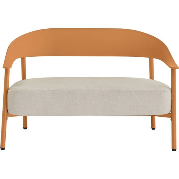 Havemøbel i plastik og metal "Céora" - 2 pladser - Orange