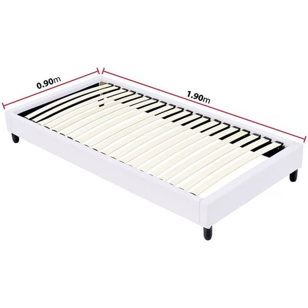 Lamellbox - 90 x 190 cm - 20 lameller - Vit Vit