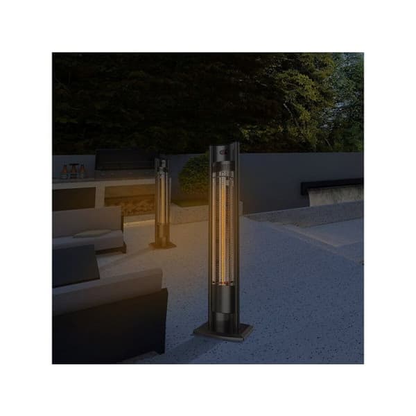 Radiant elvarme "Tornado" - 2000W - Sort Svart