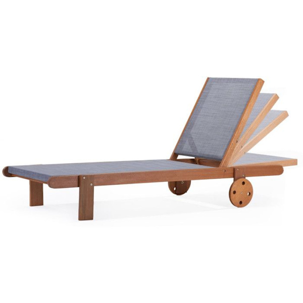 "Saigon" Exotic Wood Solstol - Lönn - Grå - Set om 4 Grå