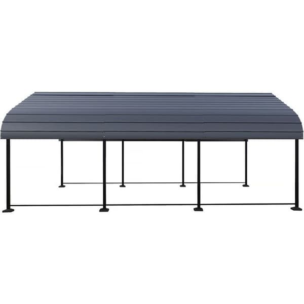 Metallinen autotalli "Phoenix" - 13,5 m² - Harmaa Grå