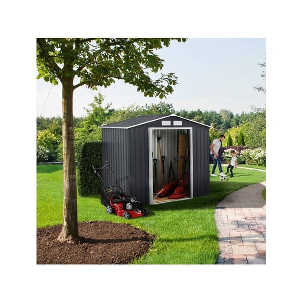 Metal havehus "Vegas" - 2,7 m² - Grå Grå