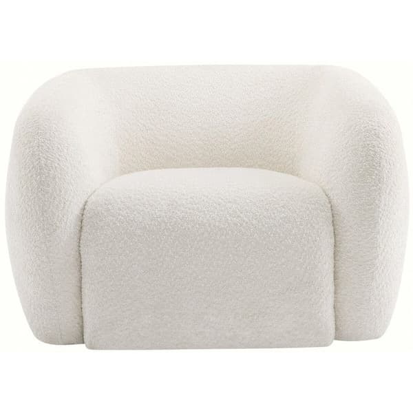 Stof lænestol "Washington" - Hvid Vit