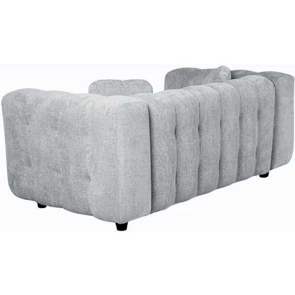 Soffa i chenilletyg "Vendome" - 2 platser - Grå Grå