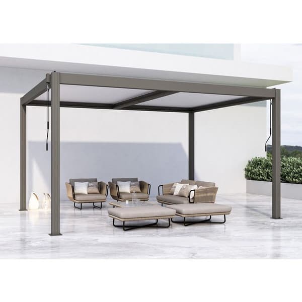 Bioklimatisk pergola "Windsor" - 3 x 4 m - Taupe Mol