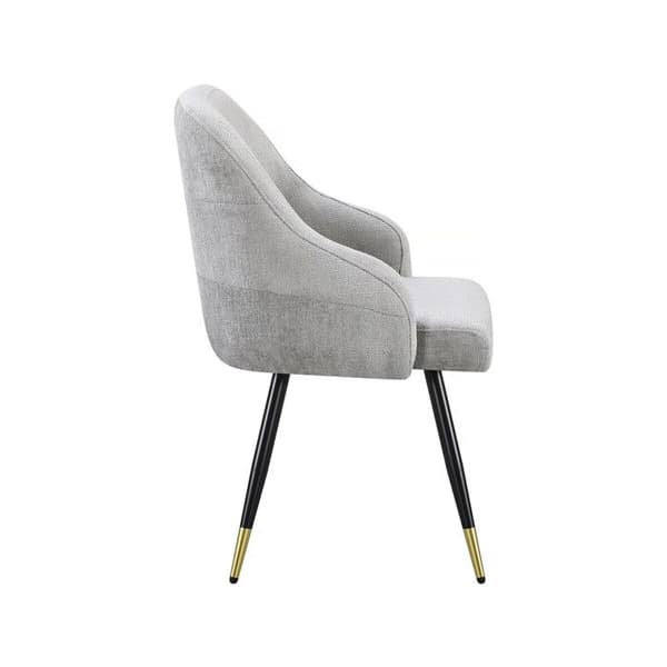 Sæt med 2 stofstole "Harmony" - 54 x 57 x 90 cm - Beige Ljusgrå.
