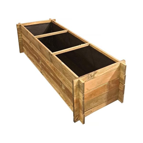 Trädgårdsbox i trä "Dhalia" - 140 x 60 x 41 cm