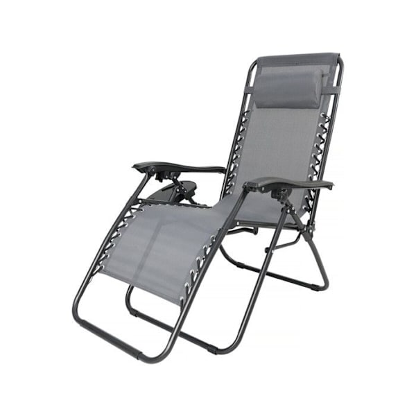 Trädgårdsstol relax zero gravity "Sintra" - Grå Grå